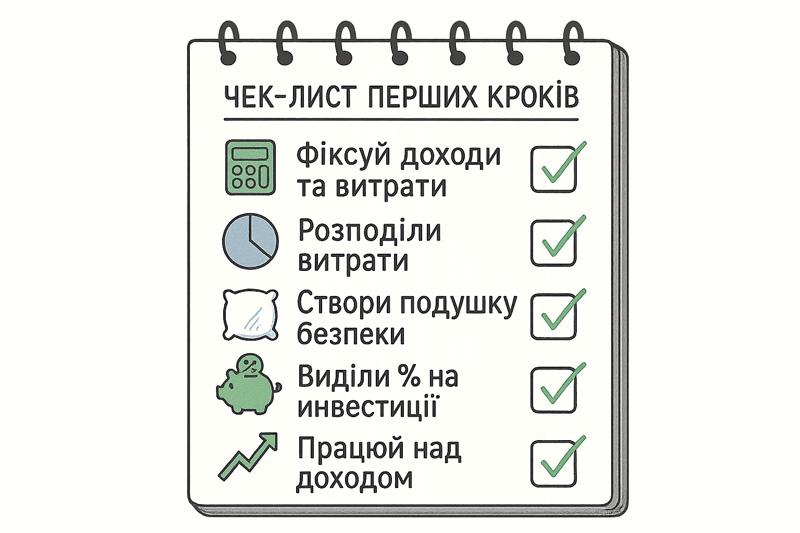 budget poduszka bezpeky checklist